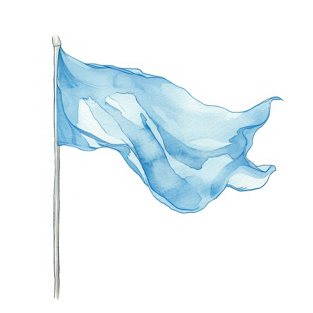 Individual blue flag argentina flag.