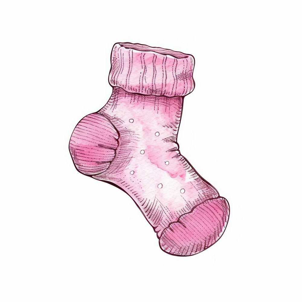 Individual newborn pink sock christmas clothing festival.