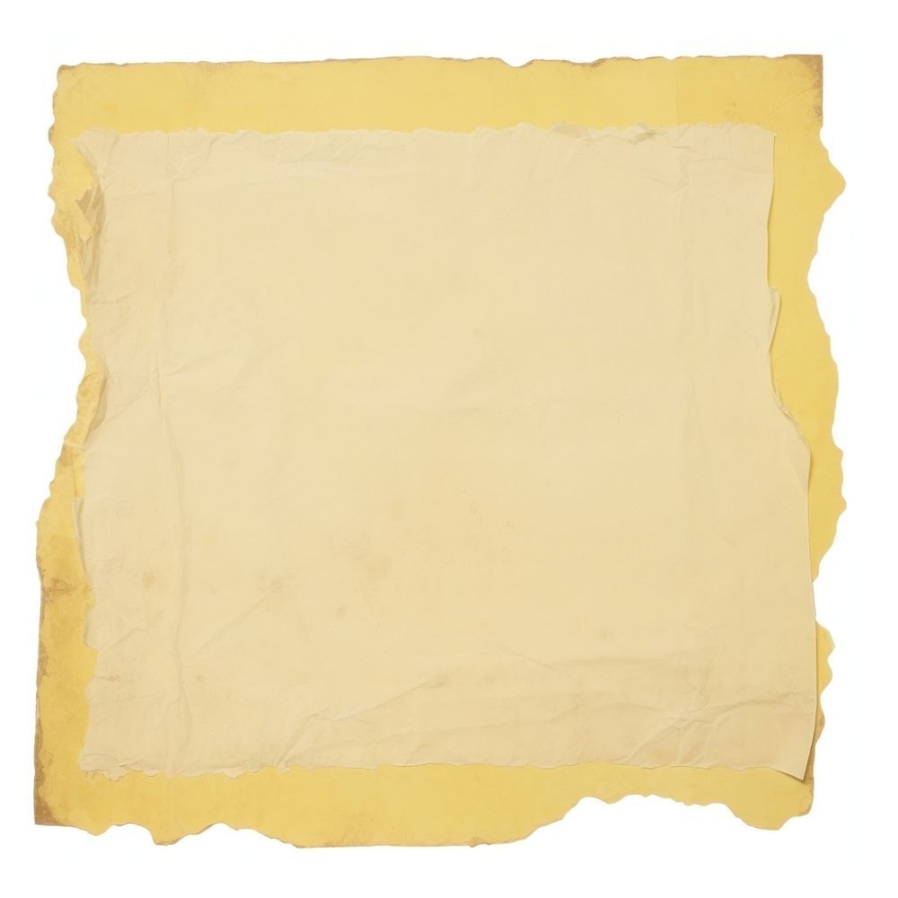 Yellow ripped paper text diaper.