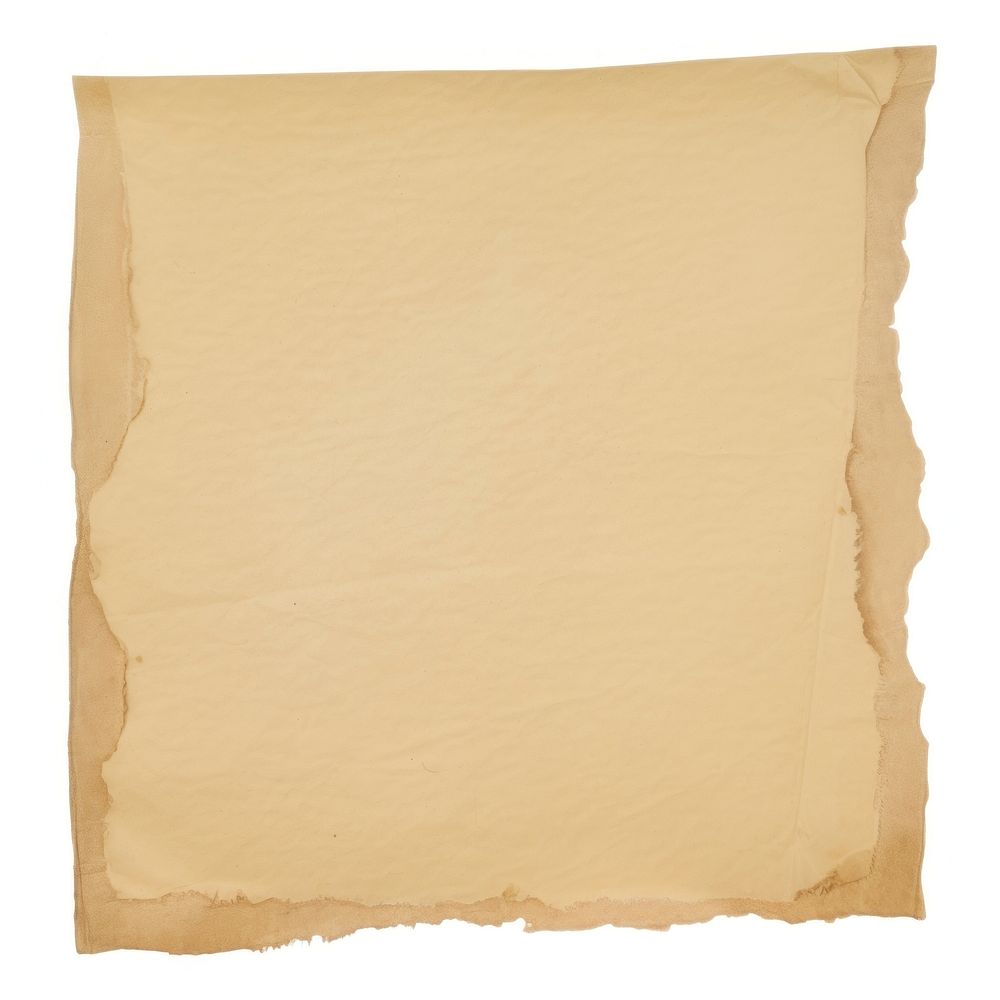 Beige ripped paper text cushion diaper.