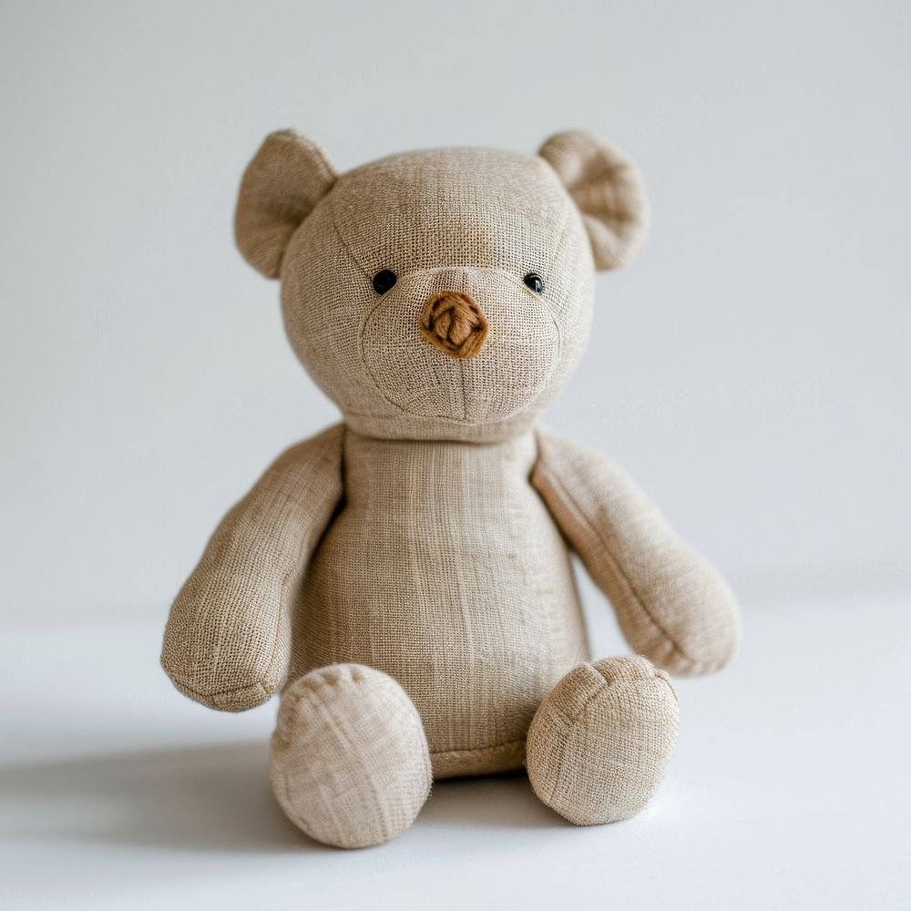 Individual baby toy plush teddy bear.