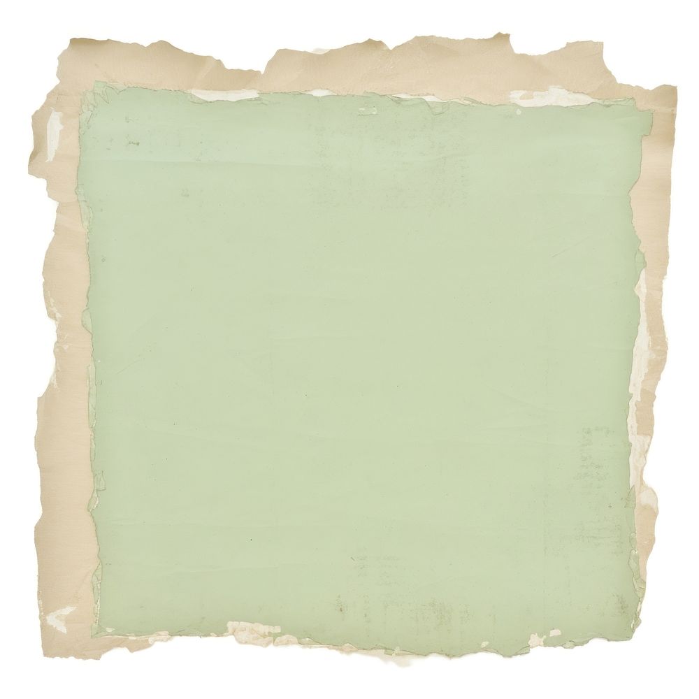 PaleGreen ripped paper text painting canvas.