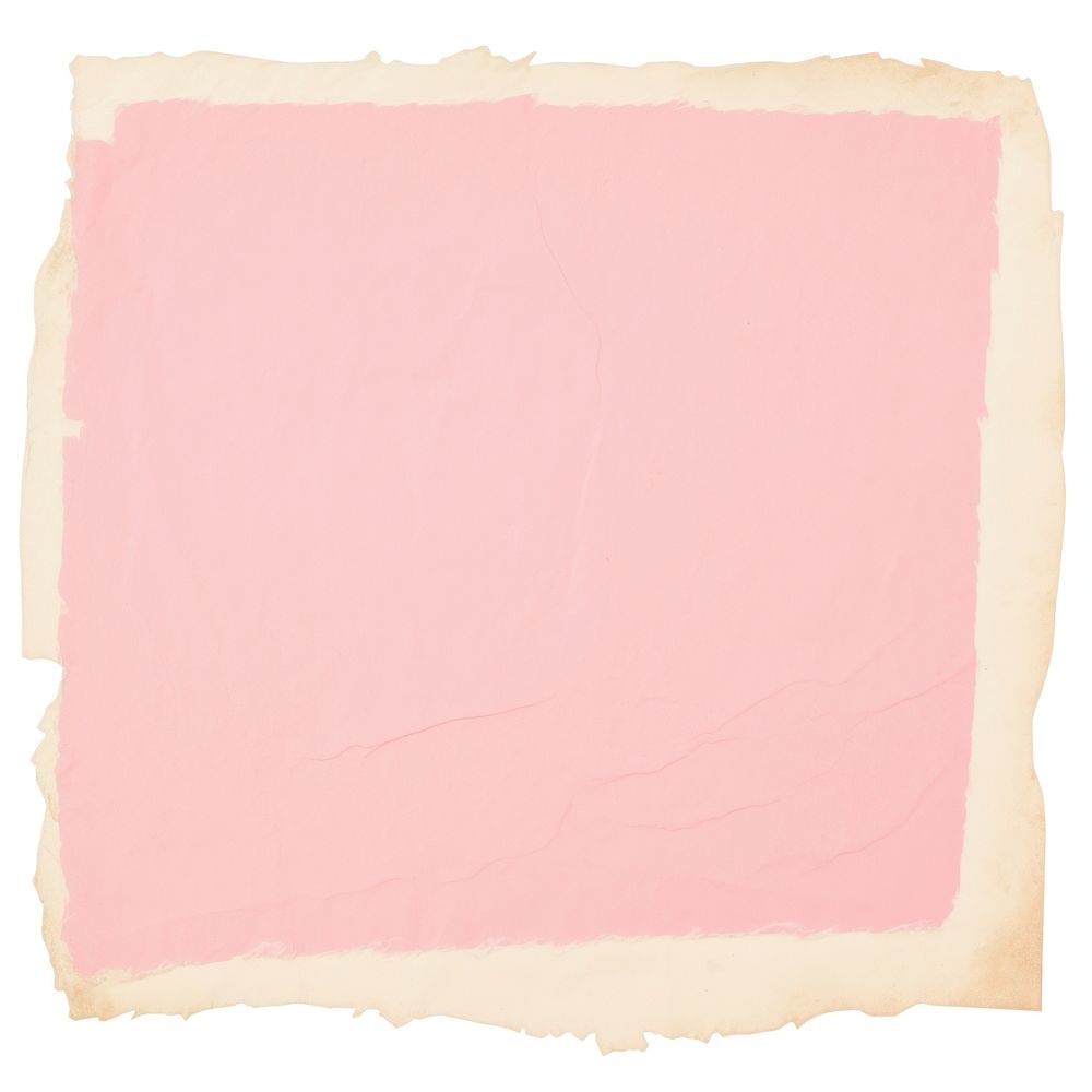 Pink ripped paper text home decor first aid.