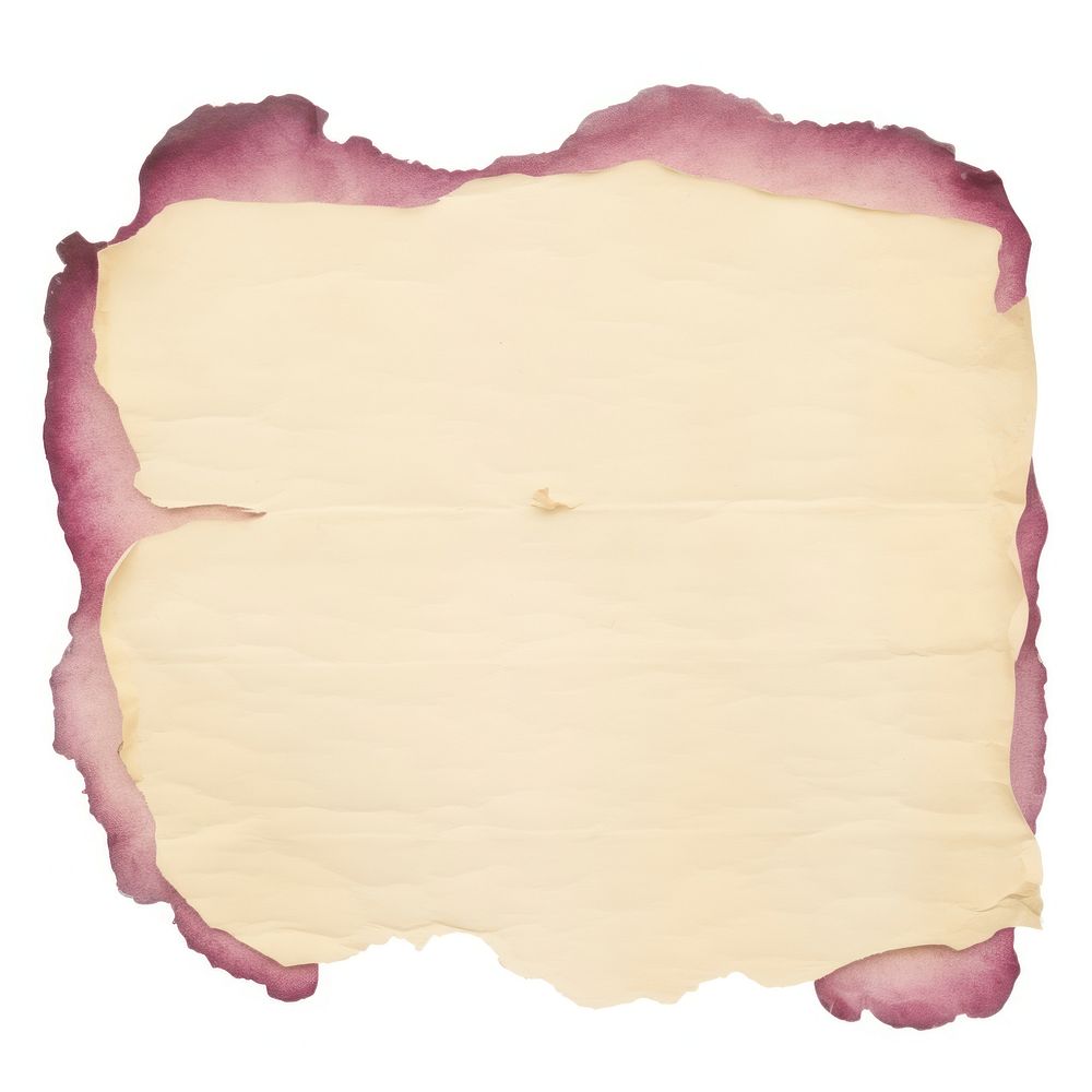Plum ripped paper text document diaper.