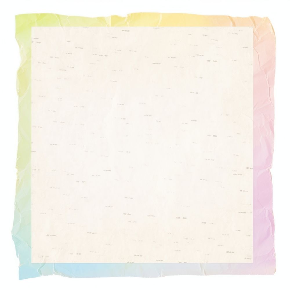 Rainbow ripped paper text publication cushion.