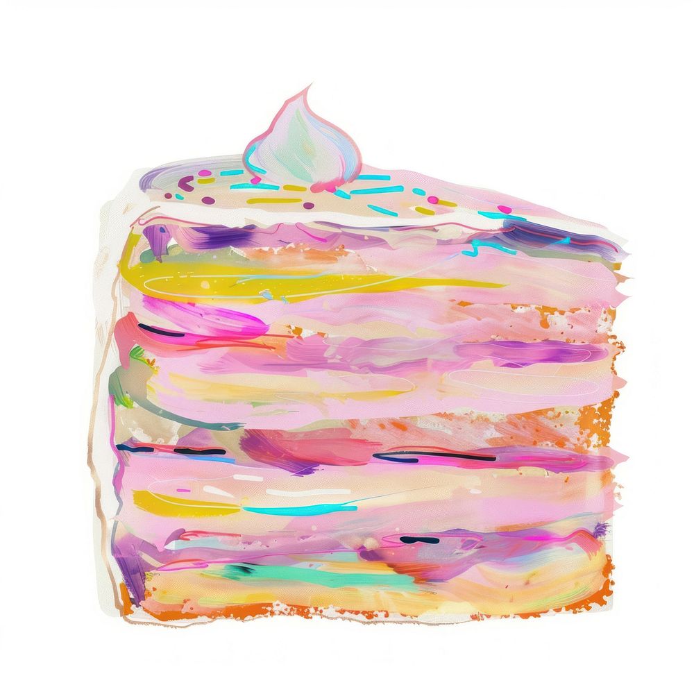 Cake painting dessert diaper.