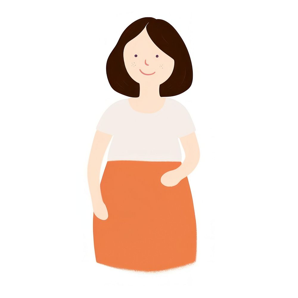 Woman pregnant miniskirt clothing apparel.