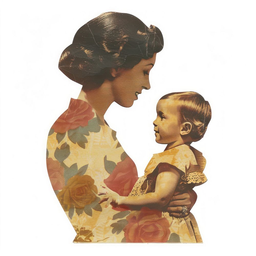 Mother shape collage cutouts photography accessories accessory.