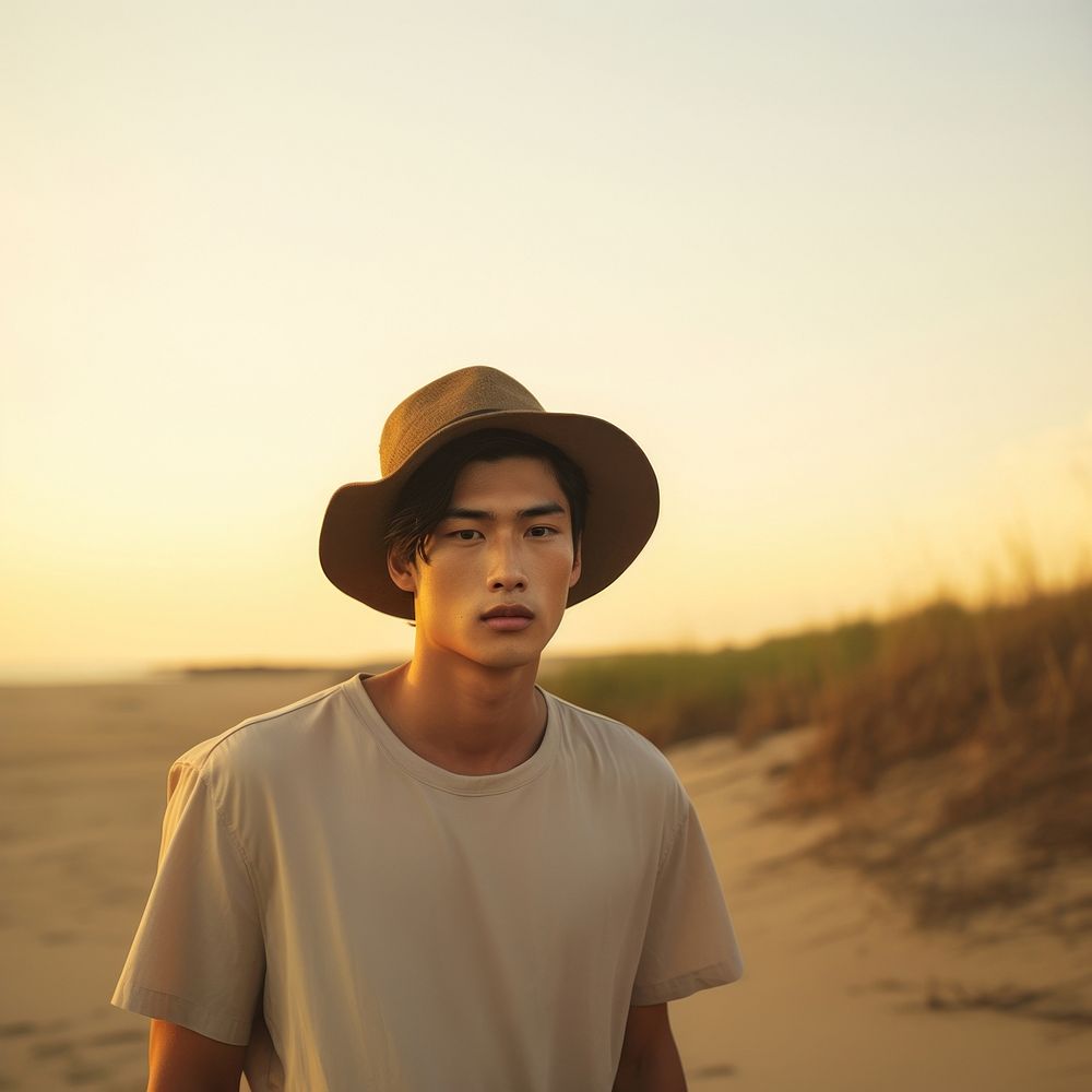 Man wear cap hat photo photography beachwear.