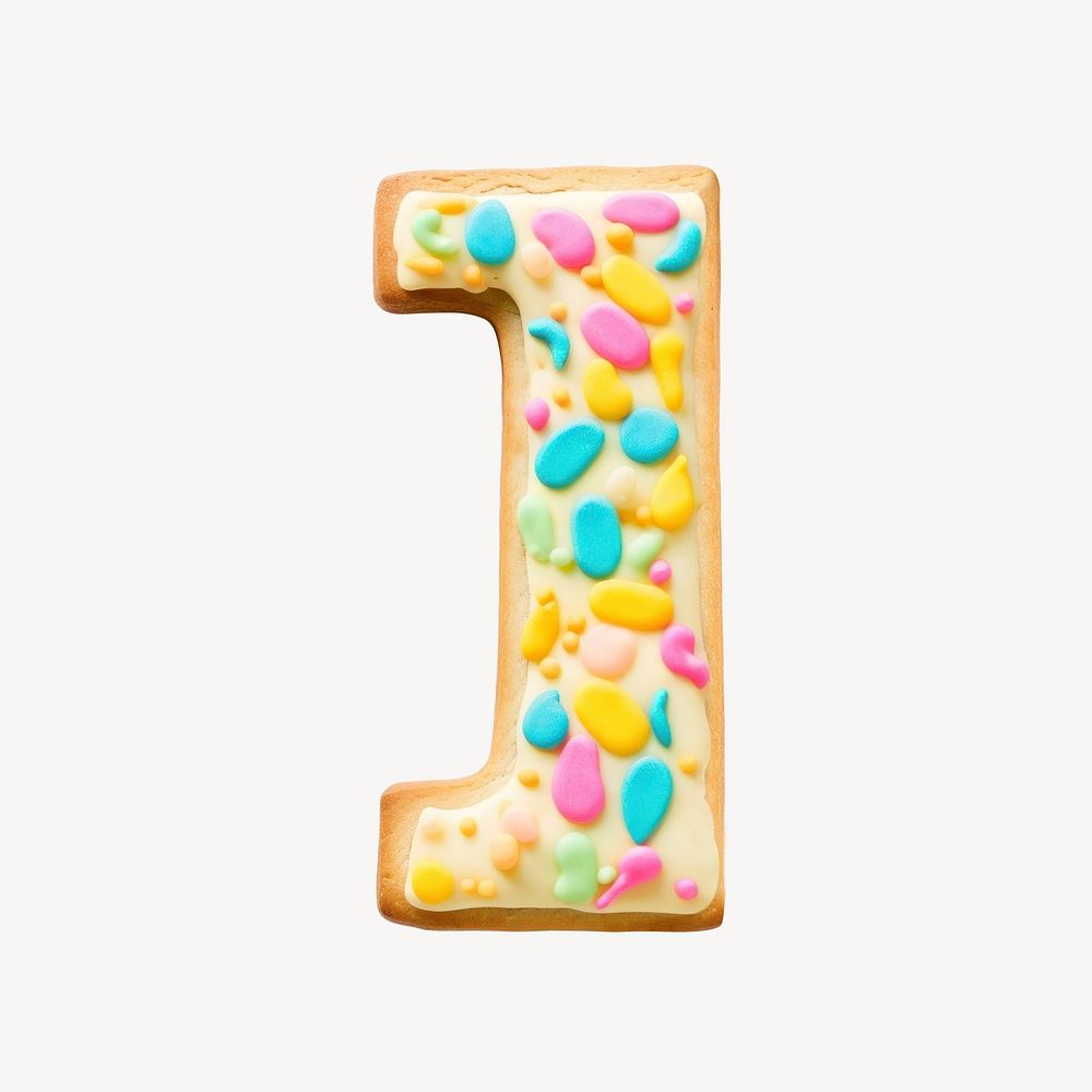 Square brackets cookie art alphabet