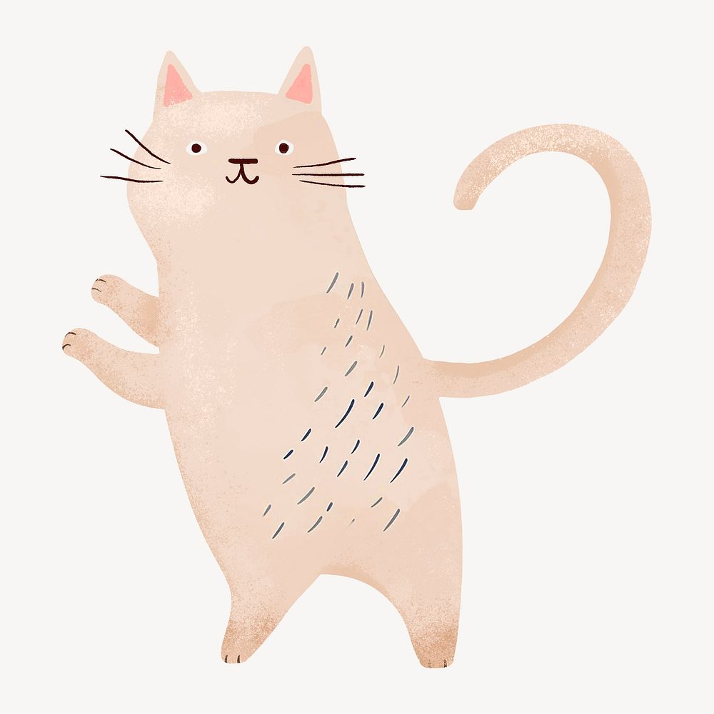 Cat digital art illustration