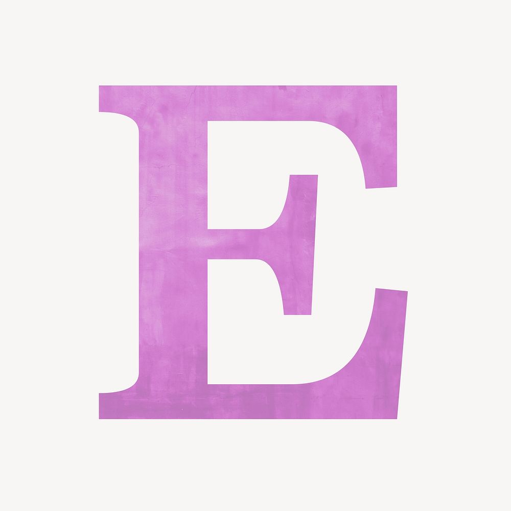Letter E, colorful alphabet illustration