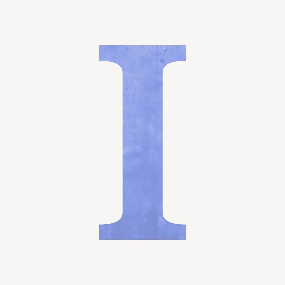 Letter I, colorful alphabet illustration