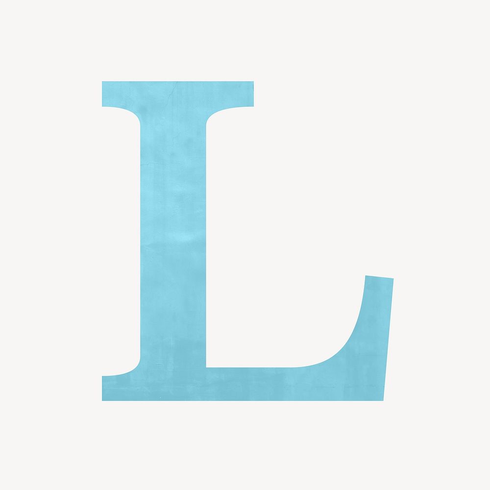 Letter L, colorful alphabet illustration