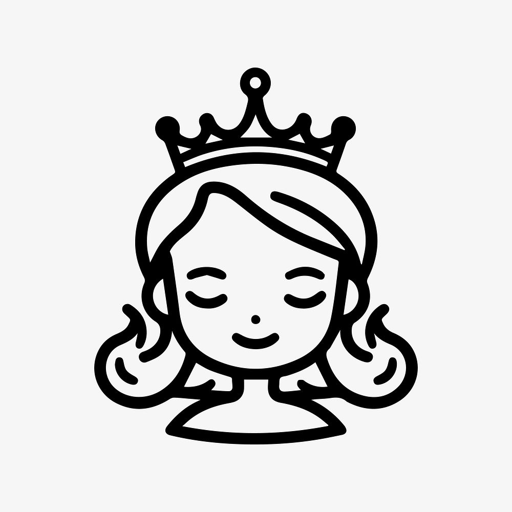 Queen  character line art illustration