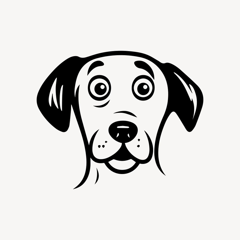 Dog animal line art illustration