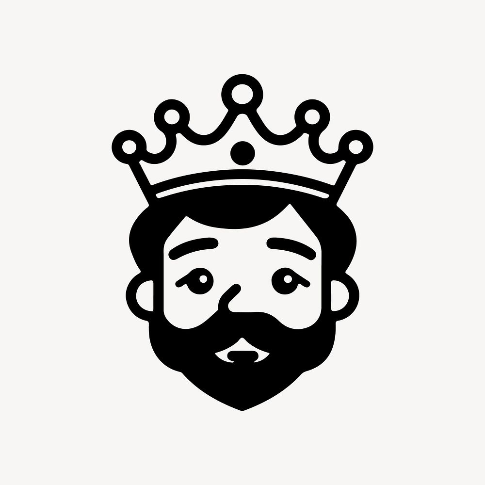 King  character line art illustration