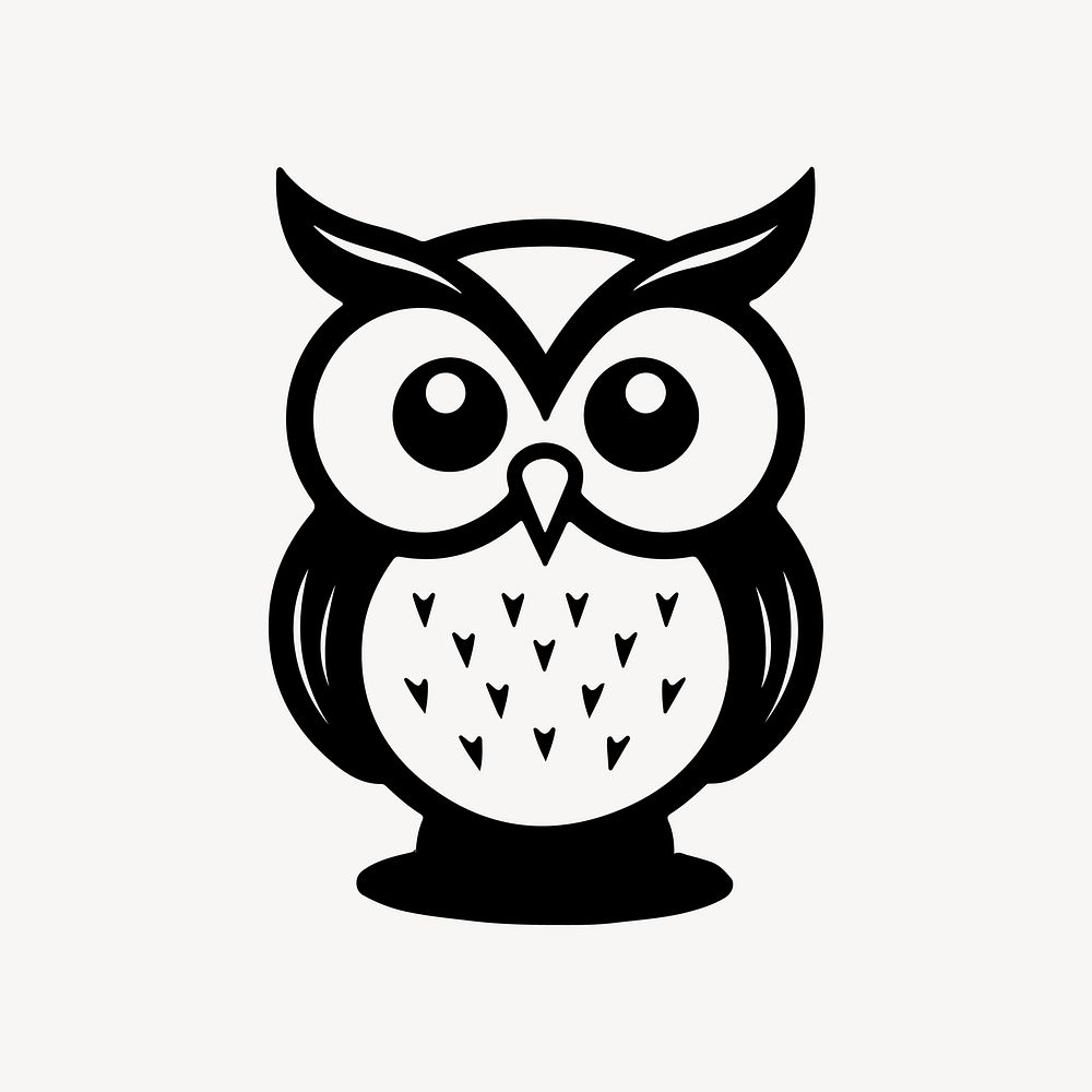 Owl animal line art illustration