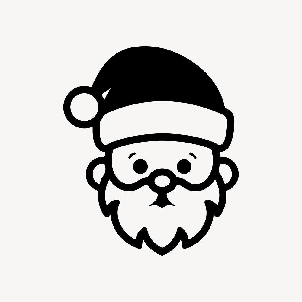 Santa Claus  character line art illustration