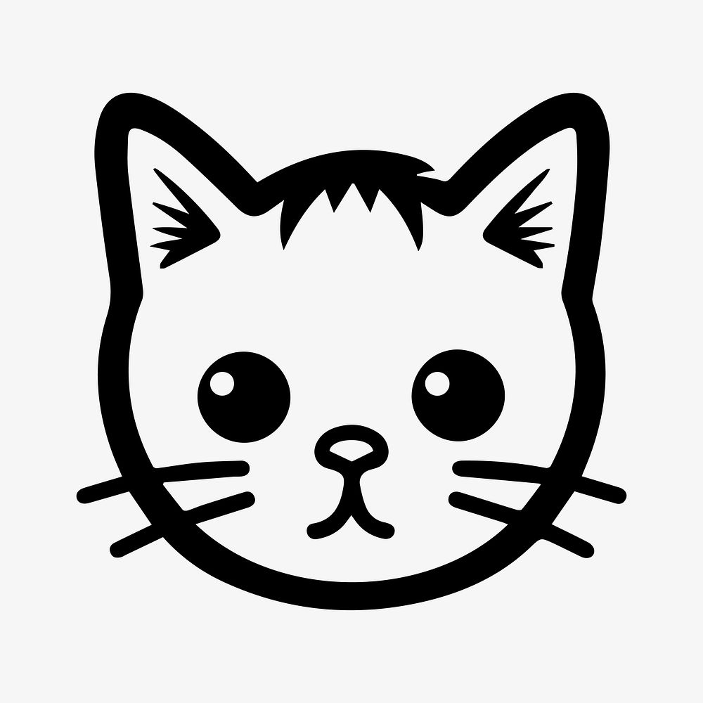 Cat animal line art illustration