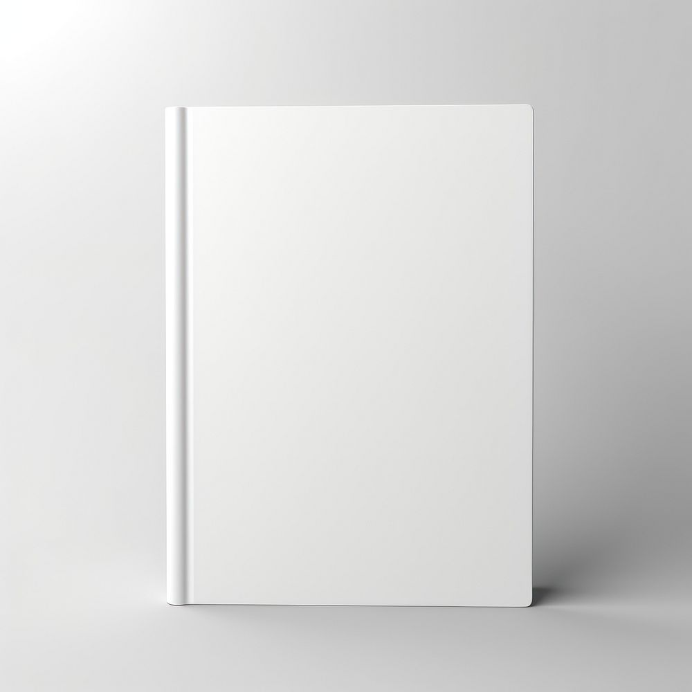 Blank white book paper page text.