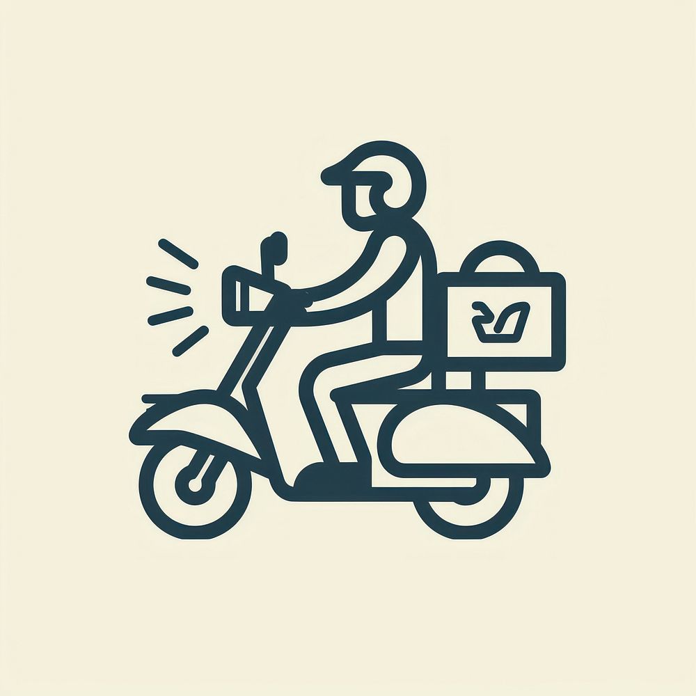Delivery icon transportation motorcycle dynamite.