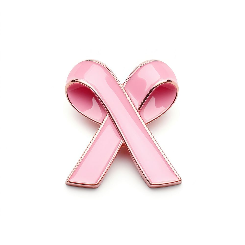 Brooch of cancer ribbon accessories accessory cosmetics.