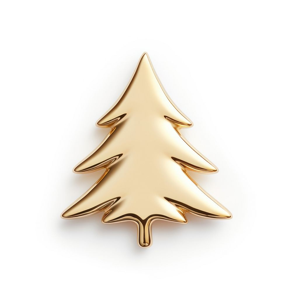 Brooch of christmas tree gold accessories accessory.