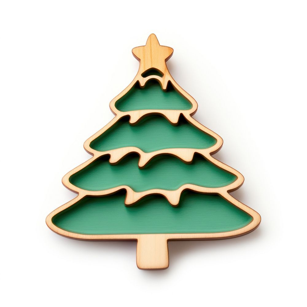 Brooch of christmas tree confectionery festival sweets.