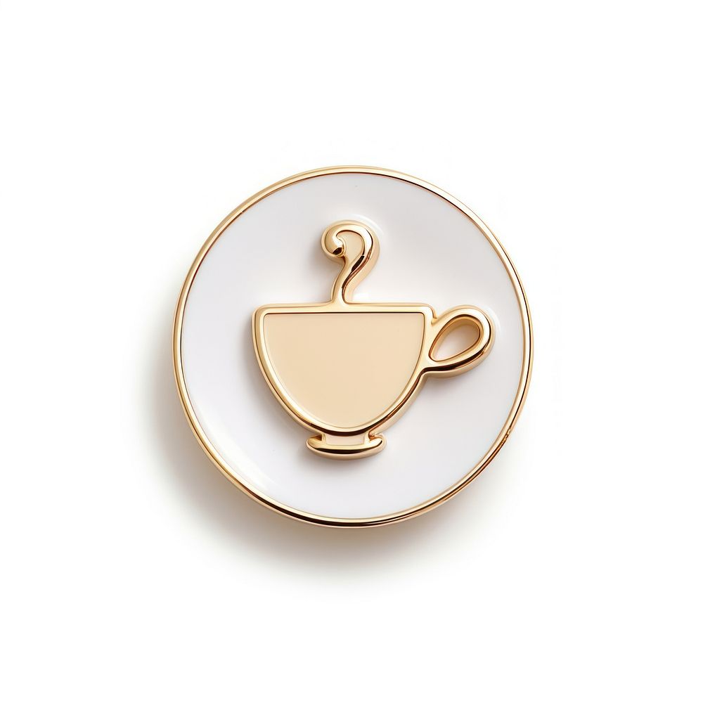 Brooch of coffee cup accessories accessory porcelain.