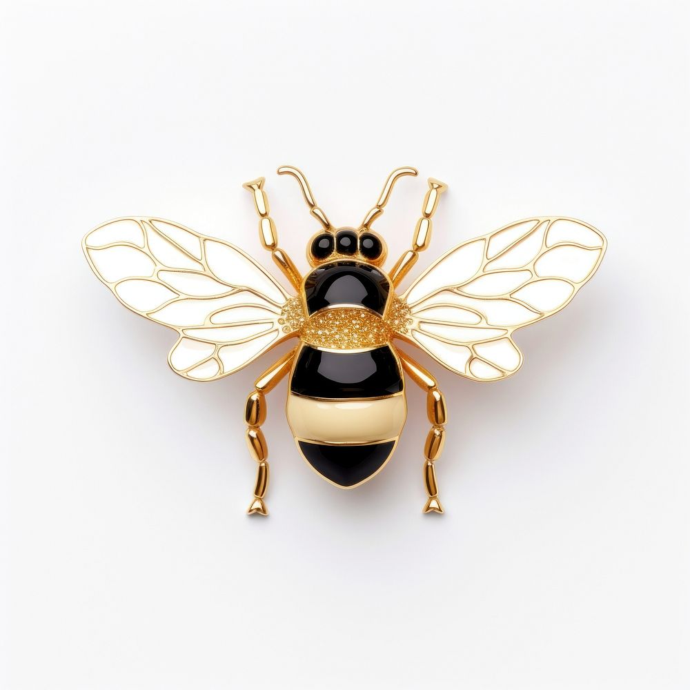 Brooch of cute bee invertebrate accessories chandelier.