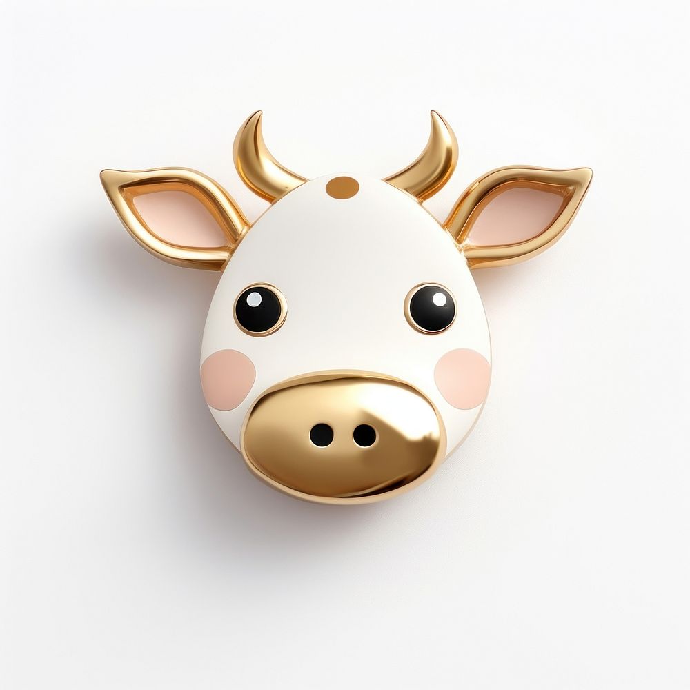 Brooch of cute cow accessories accessory jewelry.