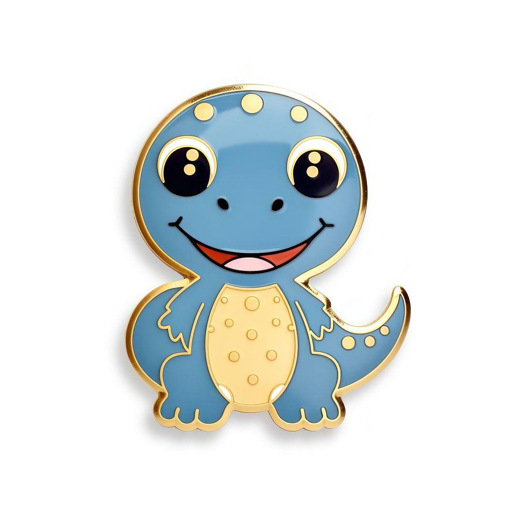 Brooch of cute dinosaur confectionery outdoors sweets.