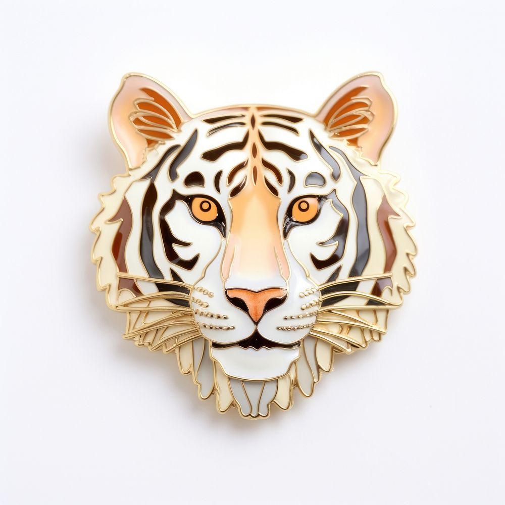 Brooch of cute tiger accessories accessory wildlife.