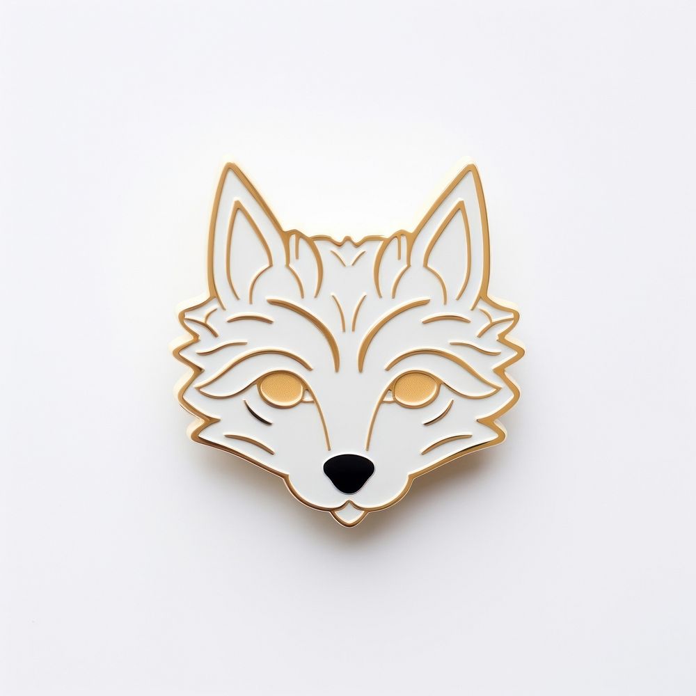 Brooch of cute wolf accessories accessory jewelry.