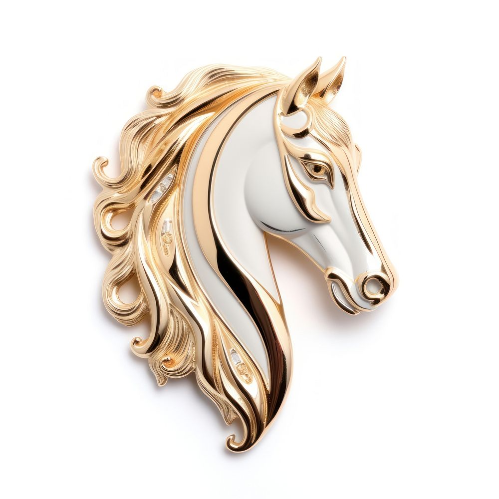 Brooch of horse accessories accessory jewelry.