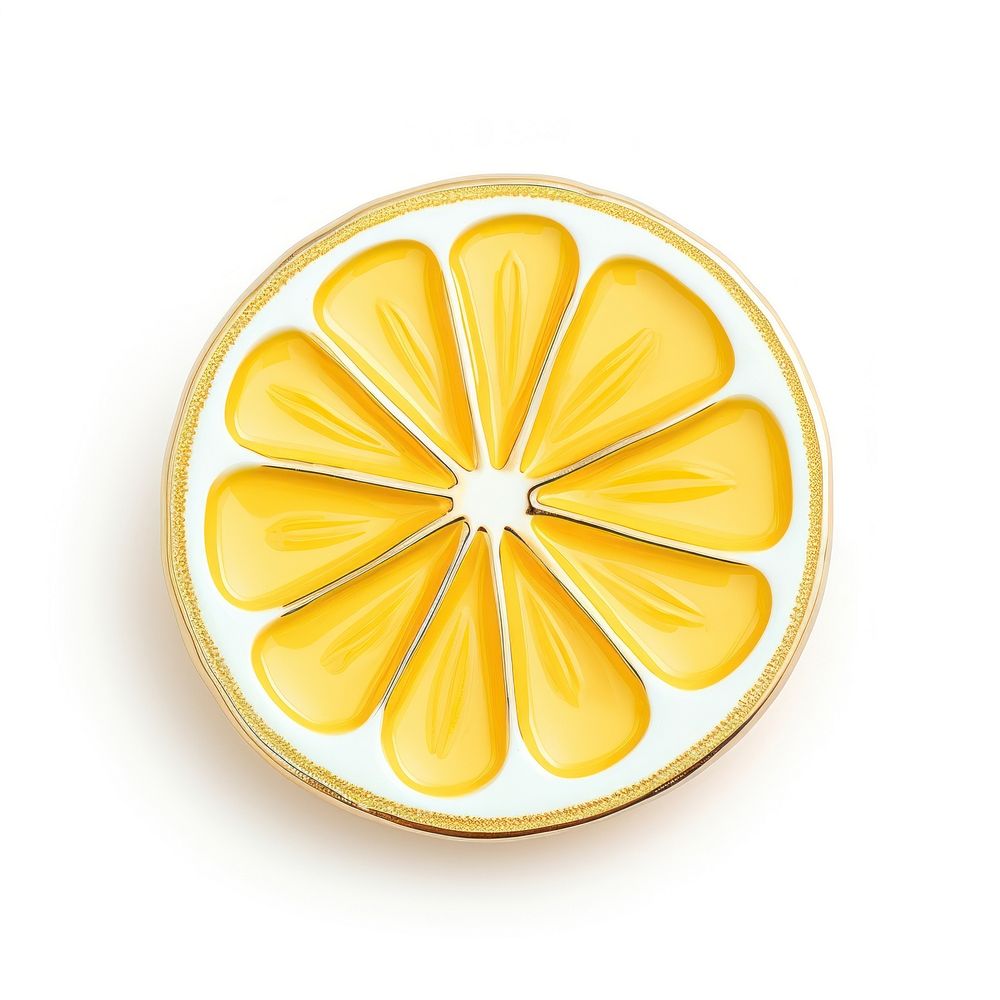 Brooch of lemon accessories grapefruit accessory.