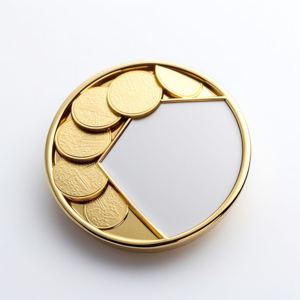 Brooch of minimal money gold accessories accessory.