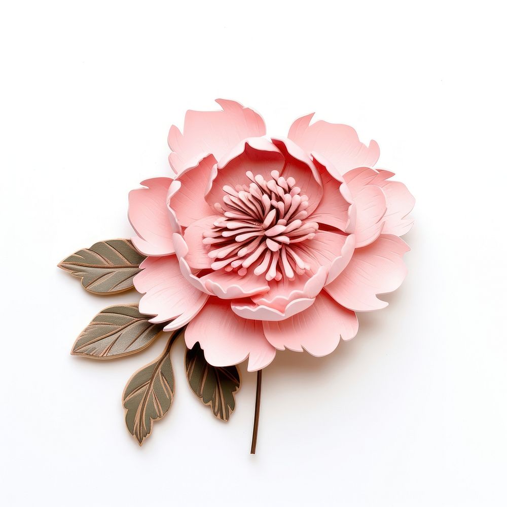 Brooch of peony accessories accessory carnation.