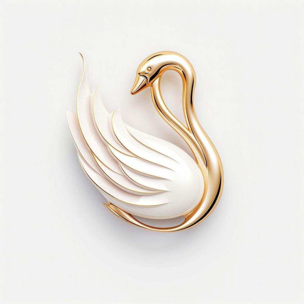 Brooch of swan accessories chandelier accessory.