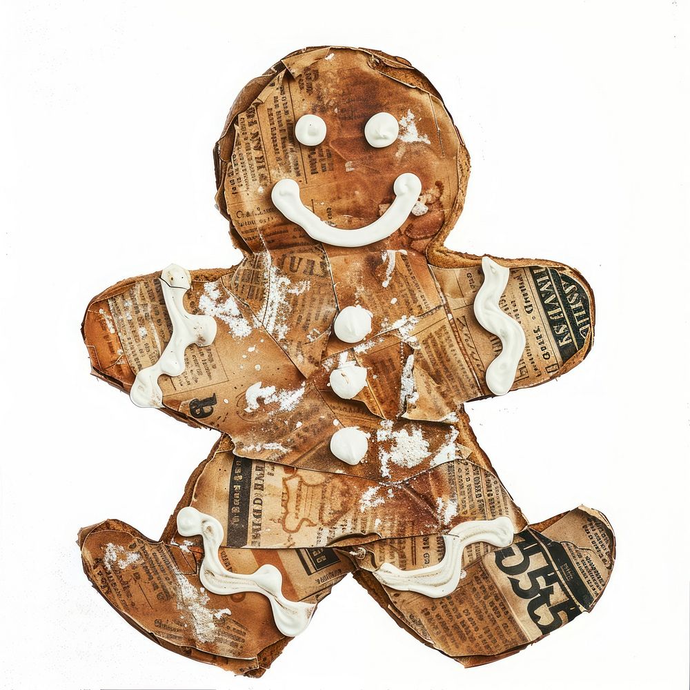 Gingerbread collage cookie confectionery.