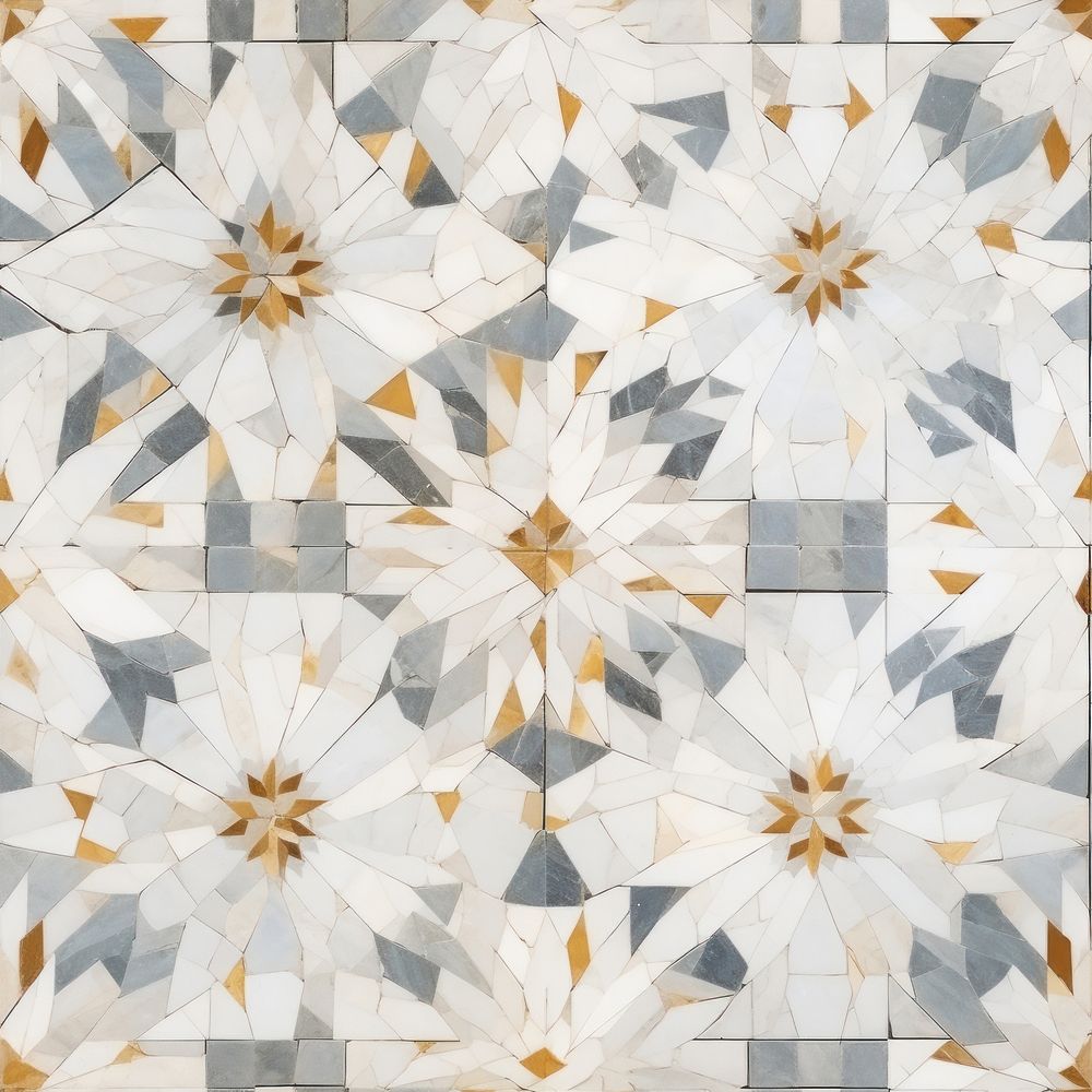 Mandala tile pattern indoors floor interior design.