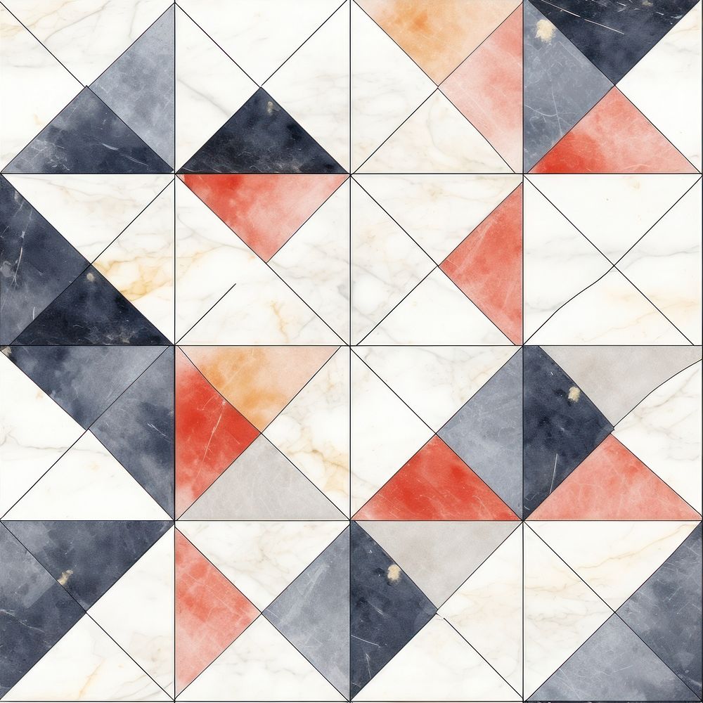 Nebula tile pattern triangle floor.