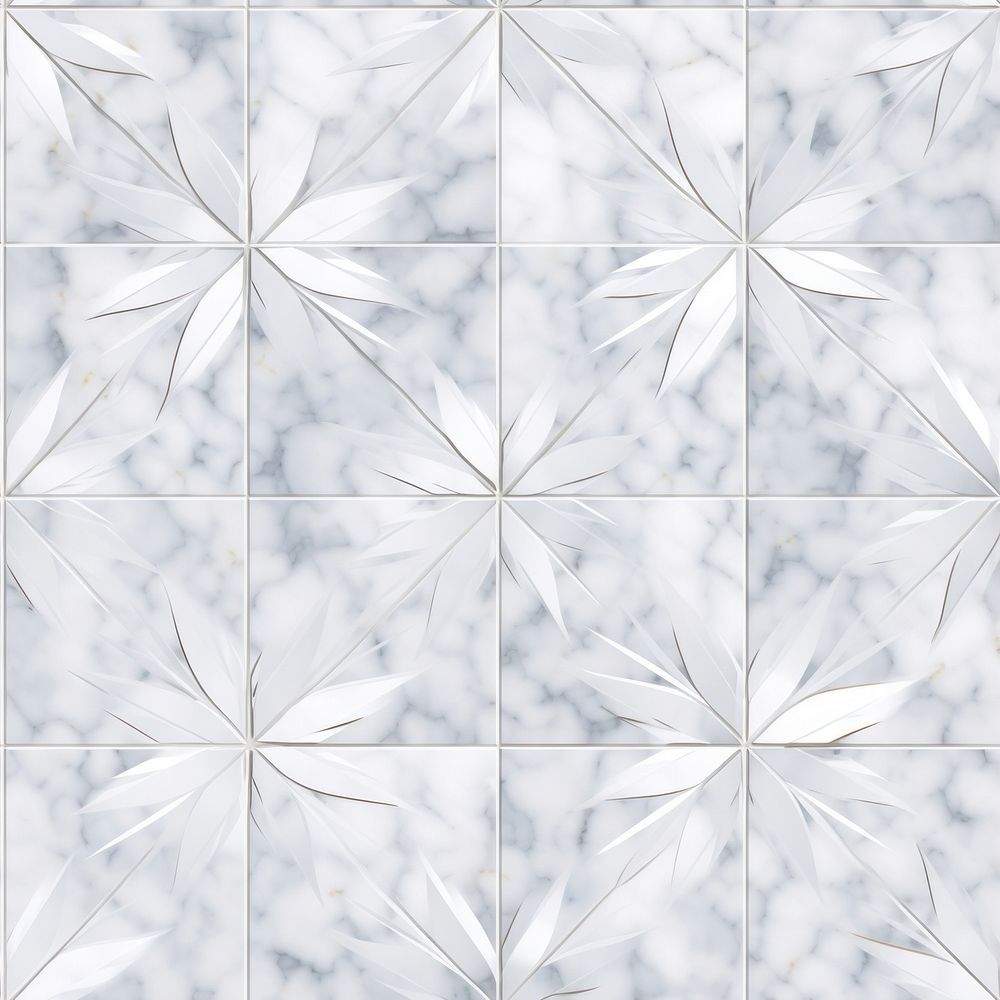 Snowflake tile pattern.