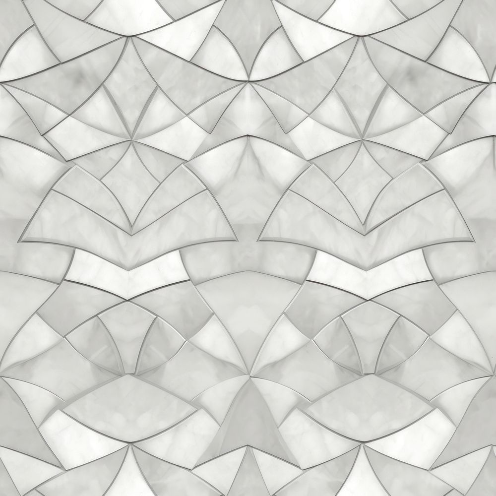 Shell tile pattern chandelier lamp.