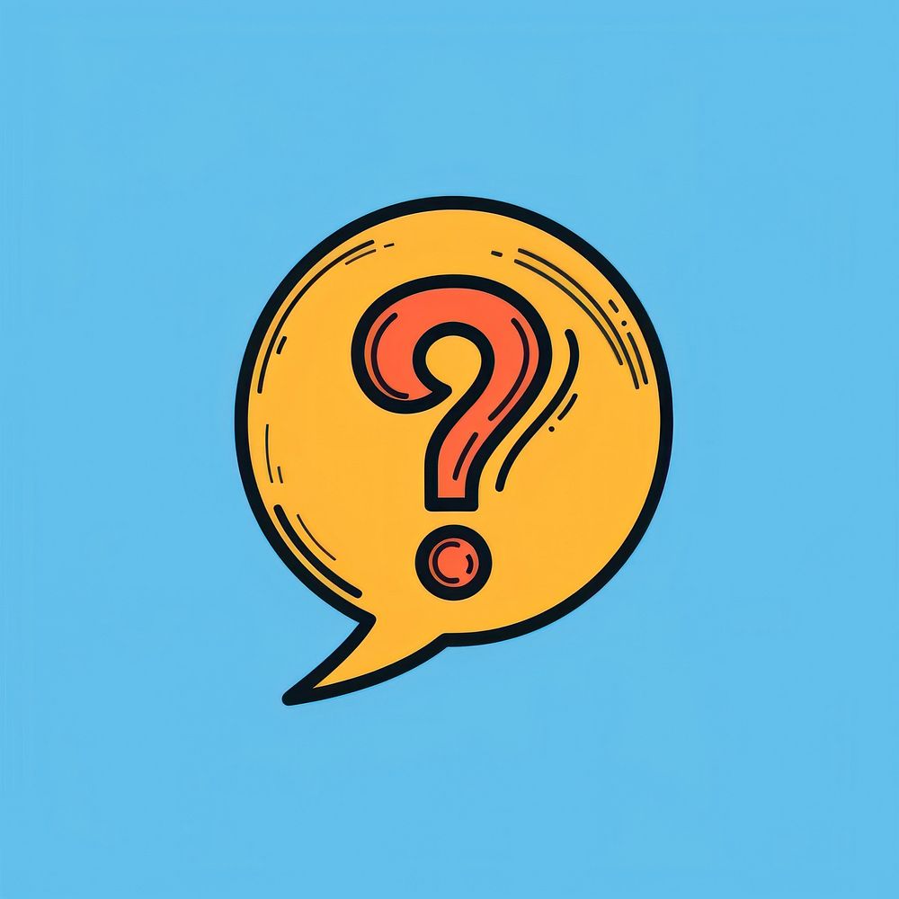 Question mark in speech bubble icon astronomy outdoors nature.