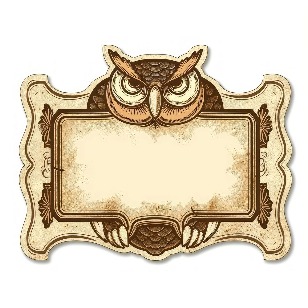 A owl shape ticket accessories accessory furniture.
