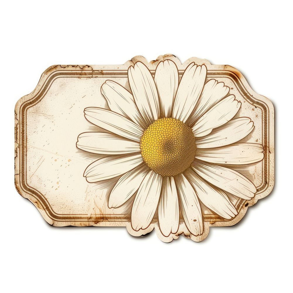 A daisy shape ticket accessories asteraceae accessory.