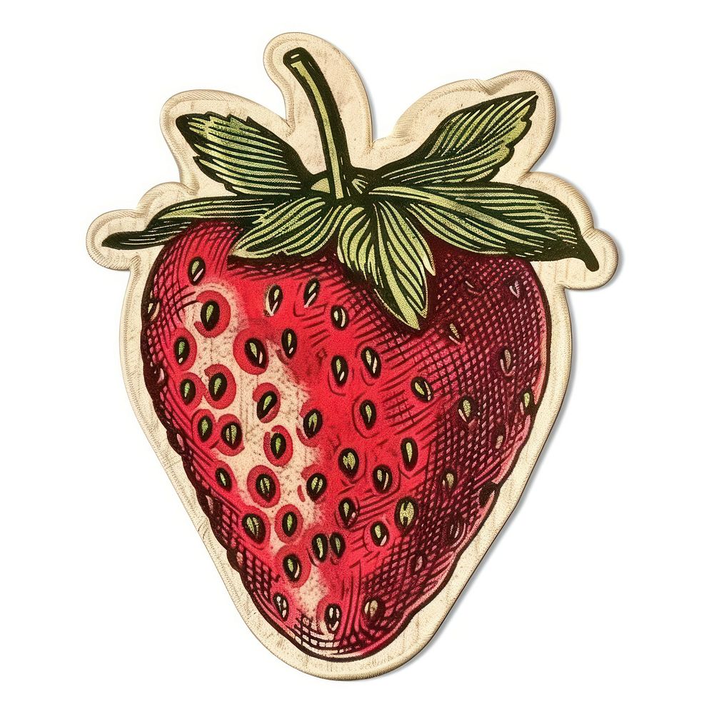 Strawberry shape ticket accessories accessory produce.