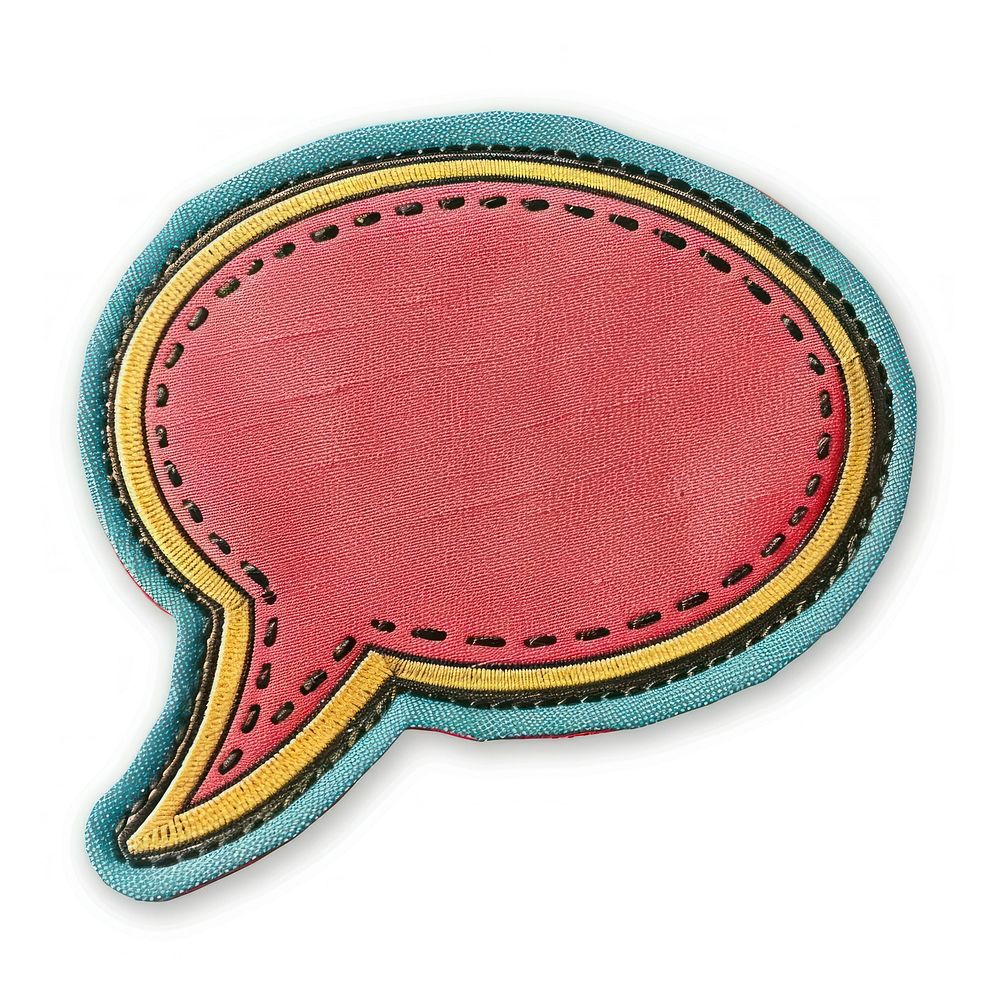 A speech bubble shape ticket accessories accessory cushion.